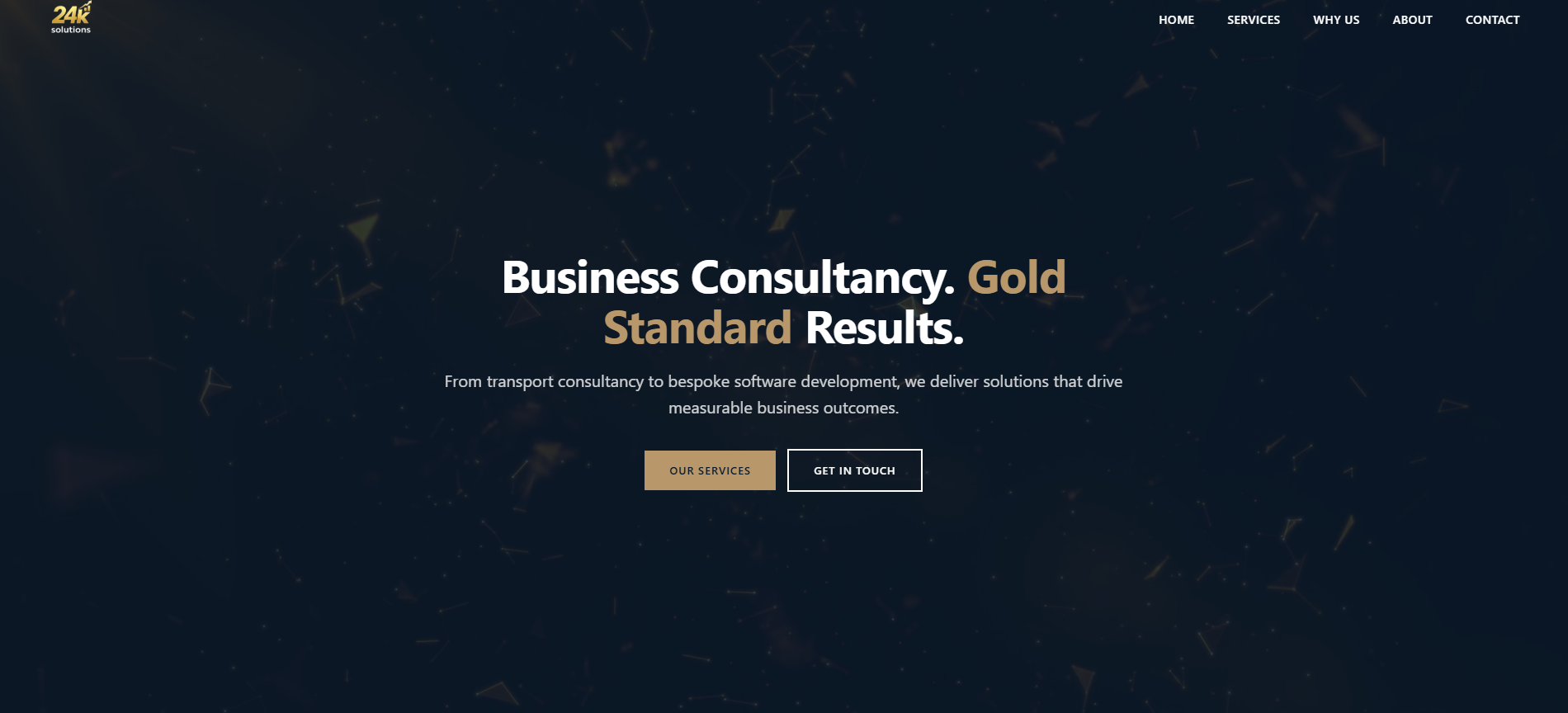 24K Solutions - Business Consultancy website screenshot