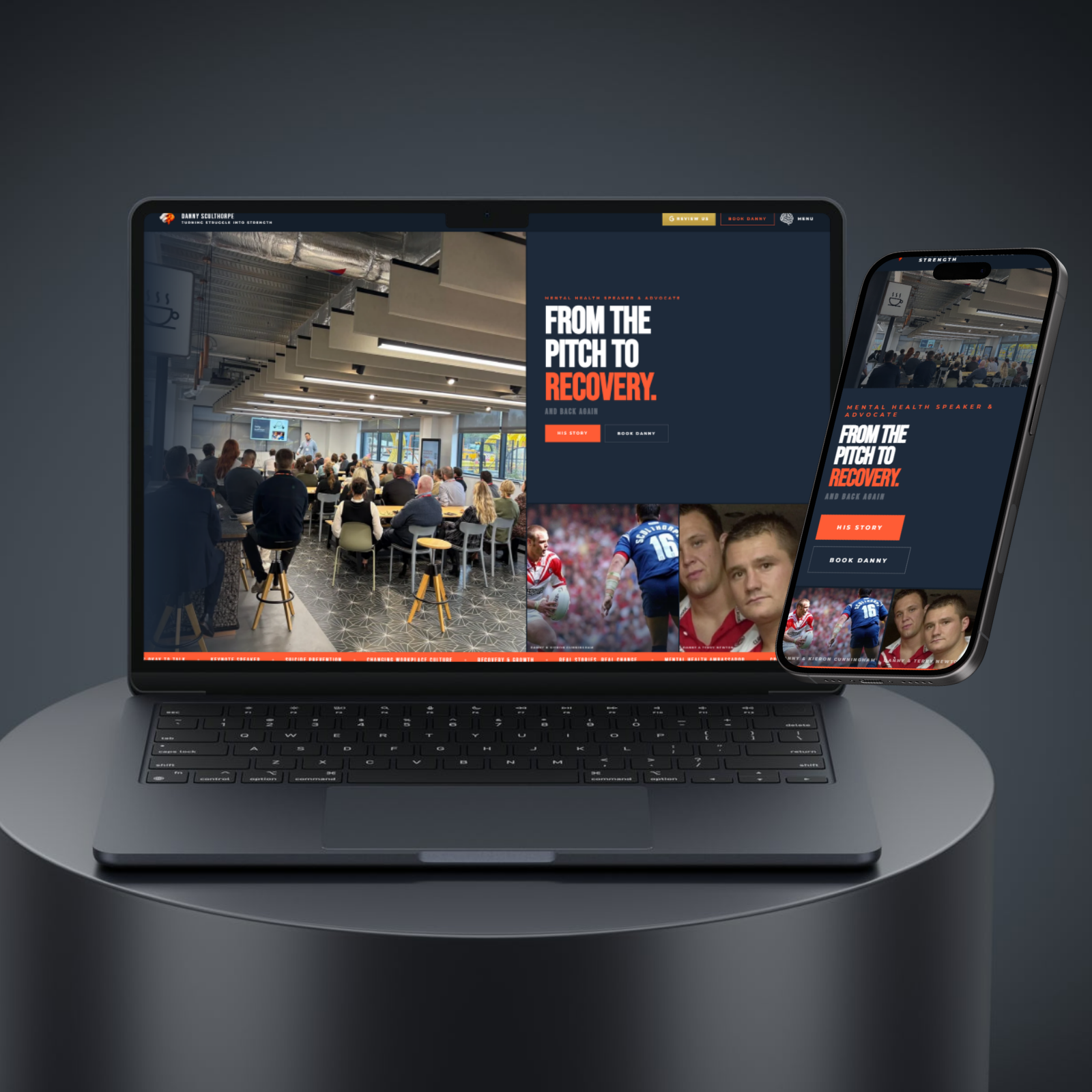 Danny Sculthorpe — £999+ — Custom WordPress build by Mako Digital