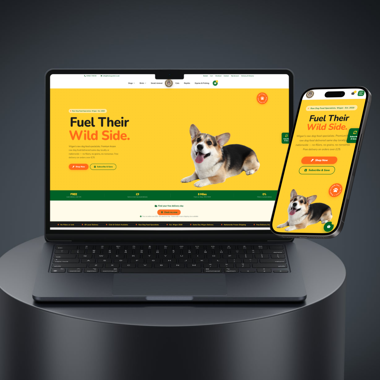 The Dog Outlet — custom WordPress development by Mako Digital