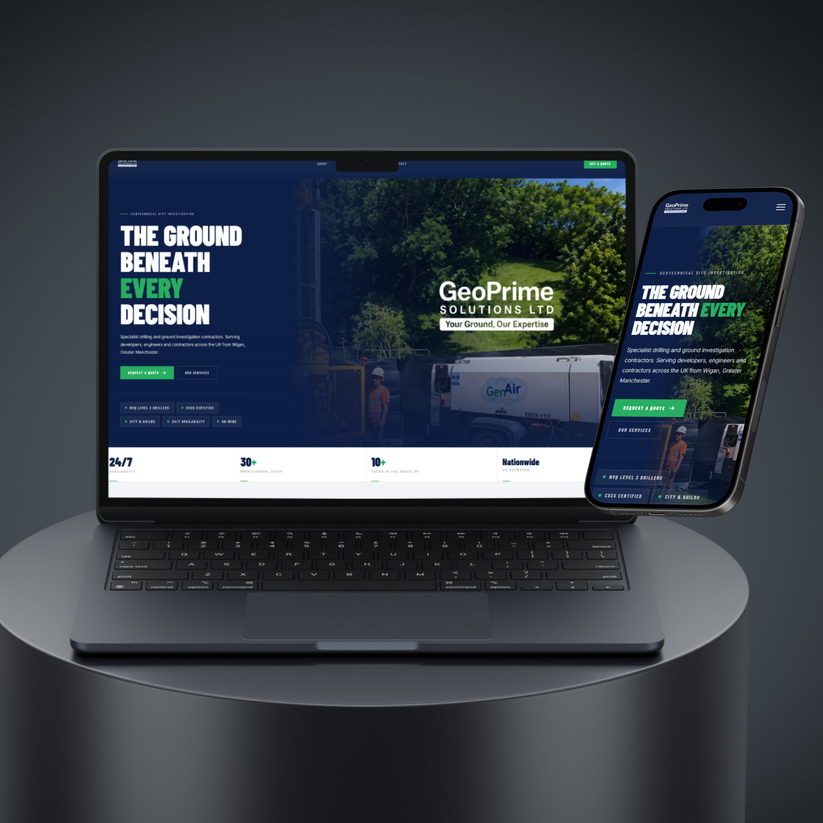 GeoPrime Solutions — Geotechnical / Drilling case study by Mako Digital