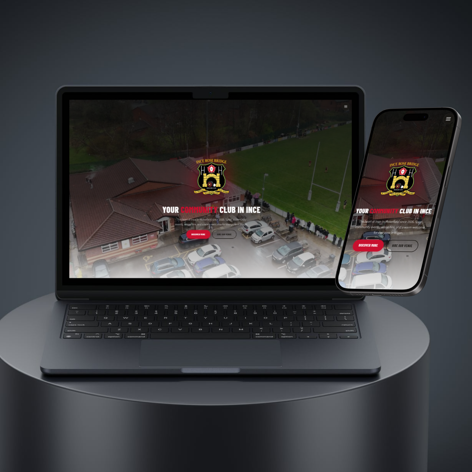 Ince Rose Bridge — Sports Club & Charity case study by Mako Digital