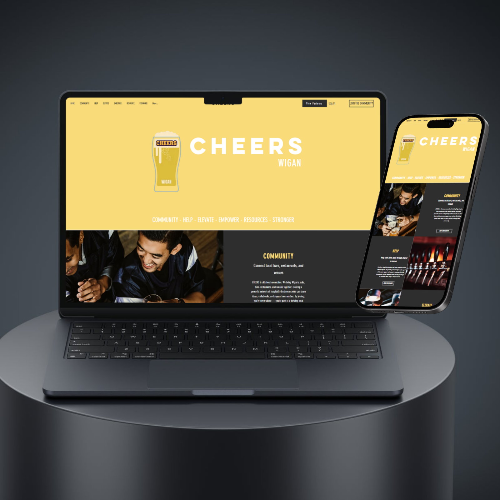 Cheers Wigan — Hospitality Community built by Mako Digital