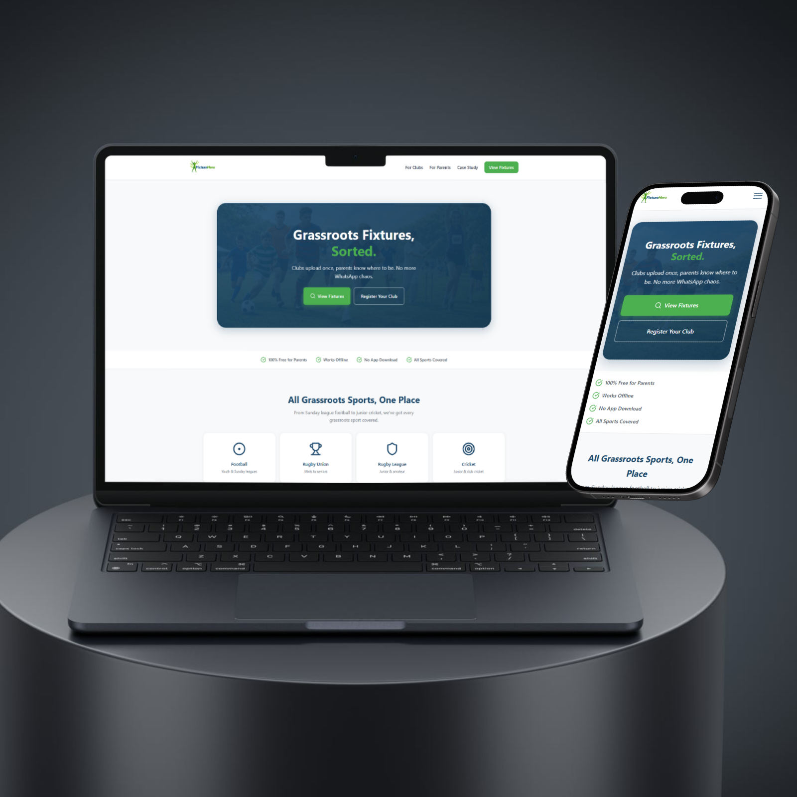 Fixture Hero — Sports Technology built by Mako Digital