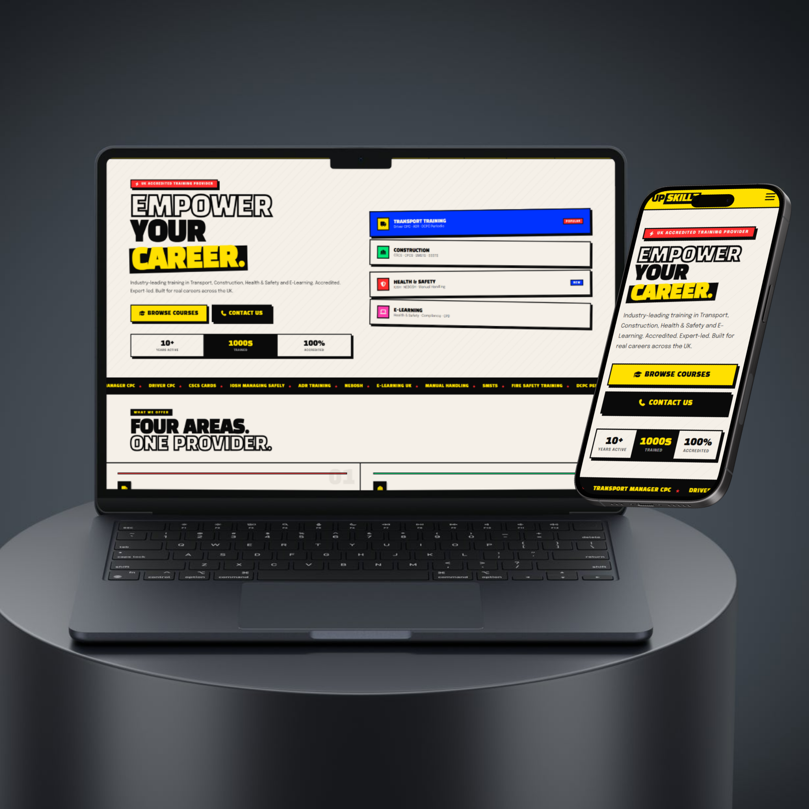 UpSkillz — Accredited Training Provider case study by Mako Digital