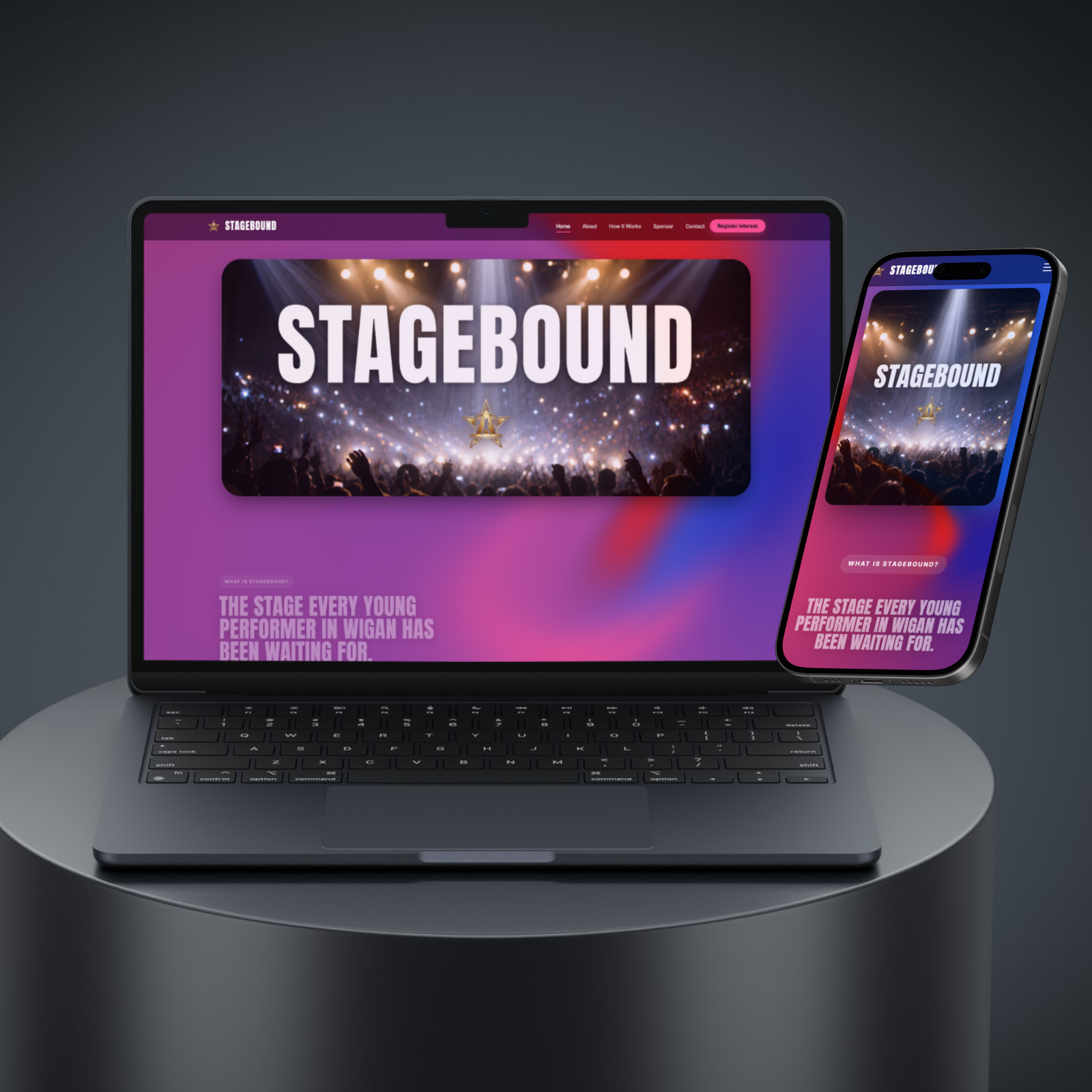 Stagebound — Youth Talent Competition built by Mako Digital
