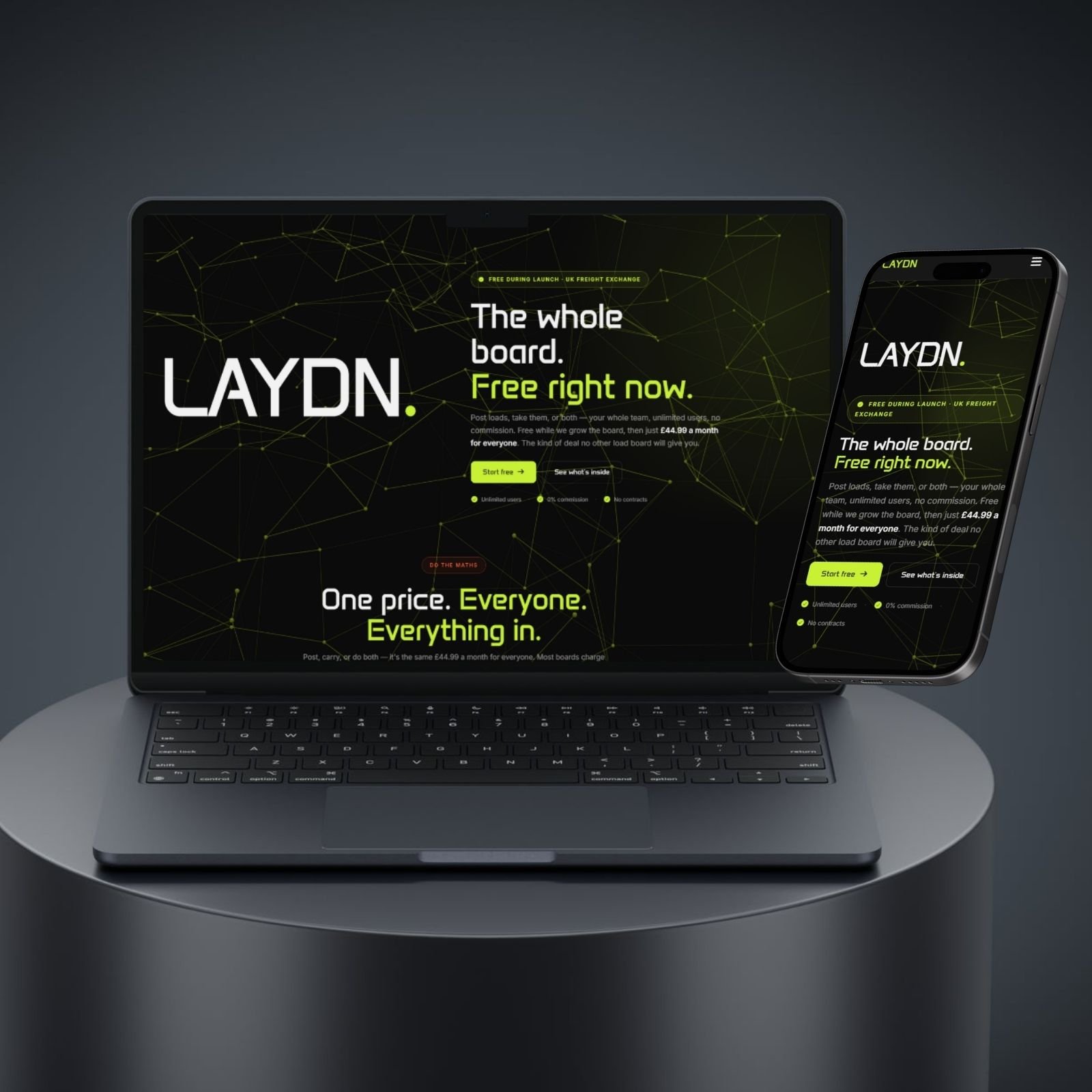 Laydn — Freight Exchange case study by Mako Digital
